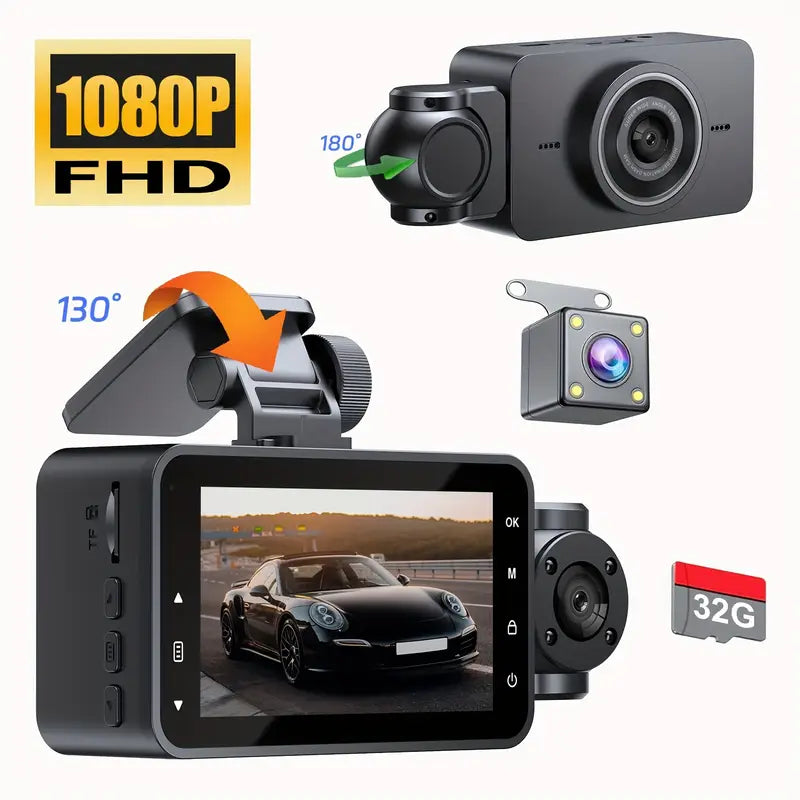 3 channel Dash Cam