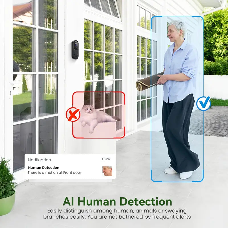 1080P Smart Wireless Video Doorbell Camera